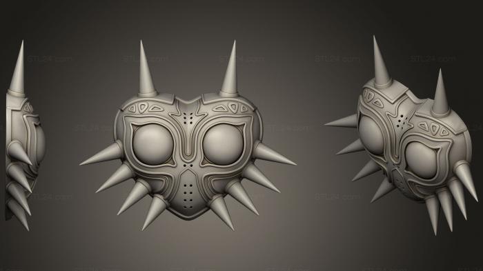 Figurines simple (Majoras mask, STKPR_1472) 3D models for cnc